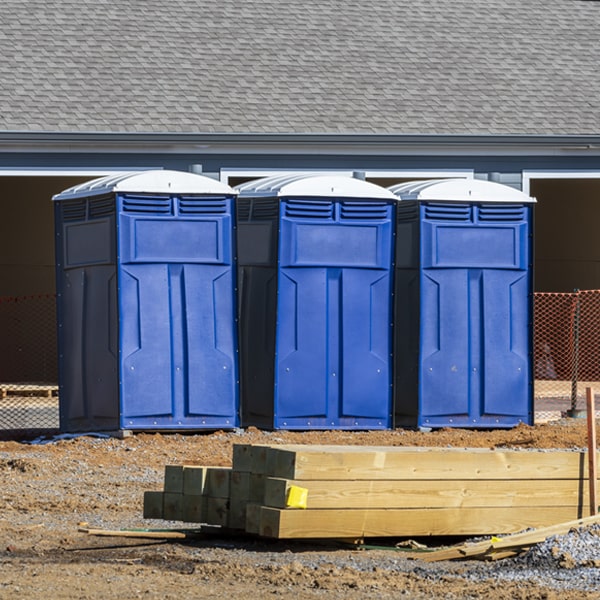 what is the expected delivery and pickup timeframe for the portable toilets in Blooming Glen PA